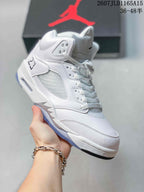 Jordan Air Jordan 5 Retro OG White Metallic High-Top Sneakers