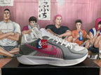 Nike Basketball Sneakers White Pink Gray