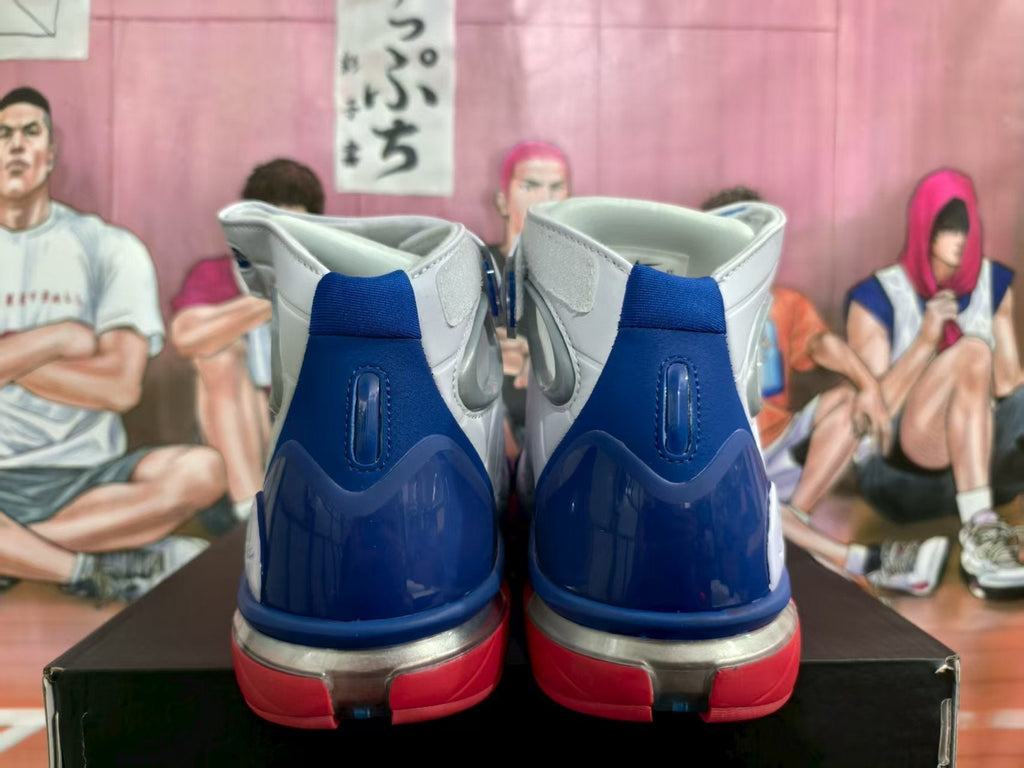 Nike Basketball High-Top Sneakers White Blue Red