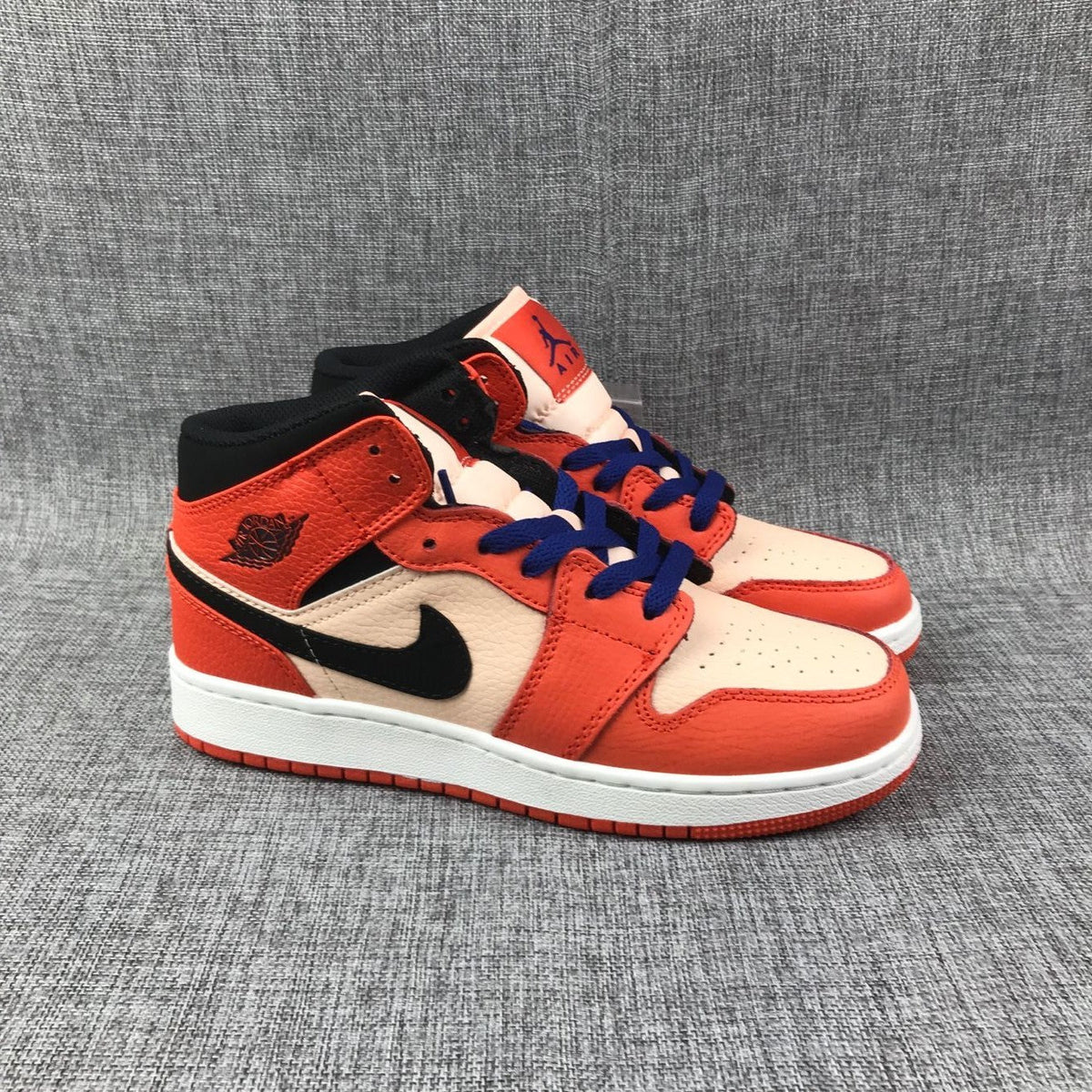 Jordan Air Jordan 1 Mid GS Orange Pink Sneakers