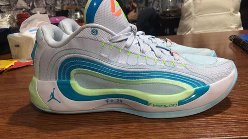 Jordan 921-1 White Green Blue Sneakers