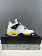 Jordan Air Jordan 4 White Yellow Retro Basketball Sneakers IO2468-102