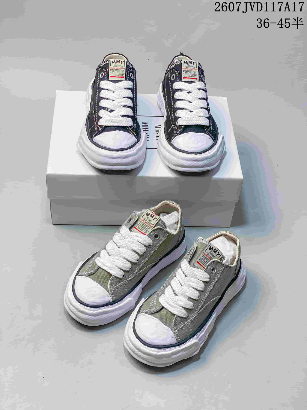 Maison Mihara Yasuhiro MMY Canvas Low Sneakers Black Olive