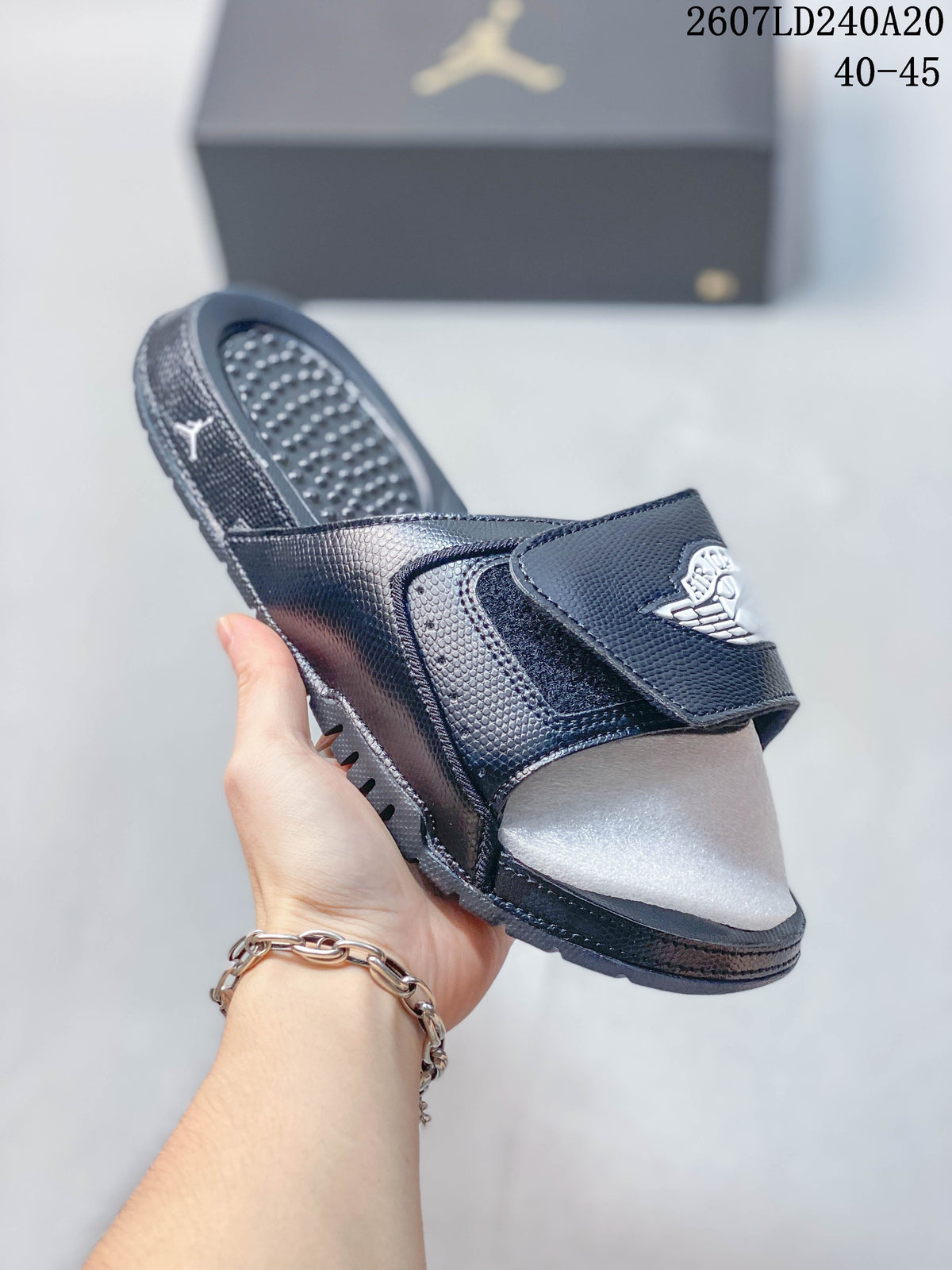Jordan Air Jordan Hydro II Retro Slides Black Navy 2607LD240A20