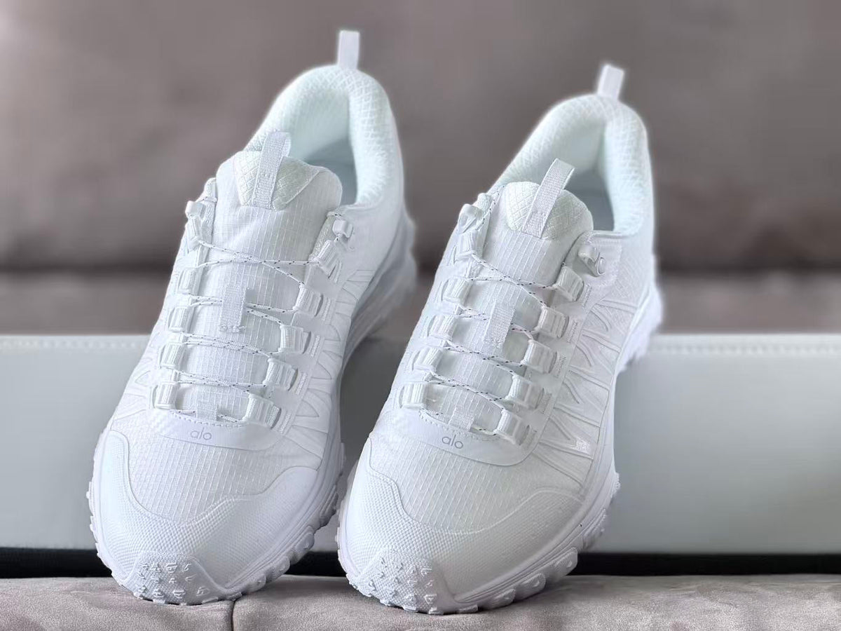 Alo White All-Terrain Hiking Sneakers