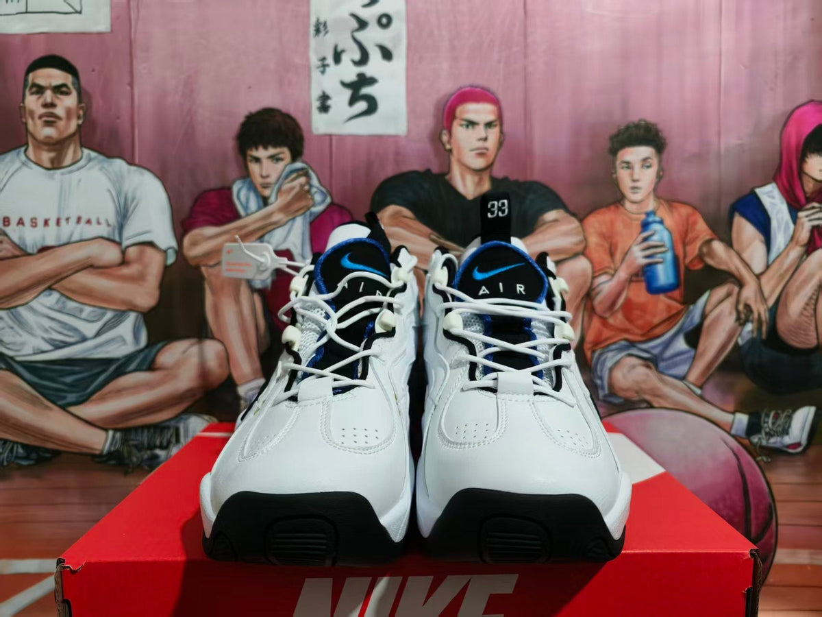 Nike Air Basketball Sneakers White Black Royal Blue