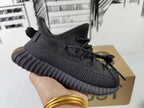 Yeezy 350 V2 Kids Sneakers Black Gum Sole