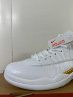 Jordan Air Jordan 12 Retro Phantom White Metallic Gold Sneakers