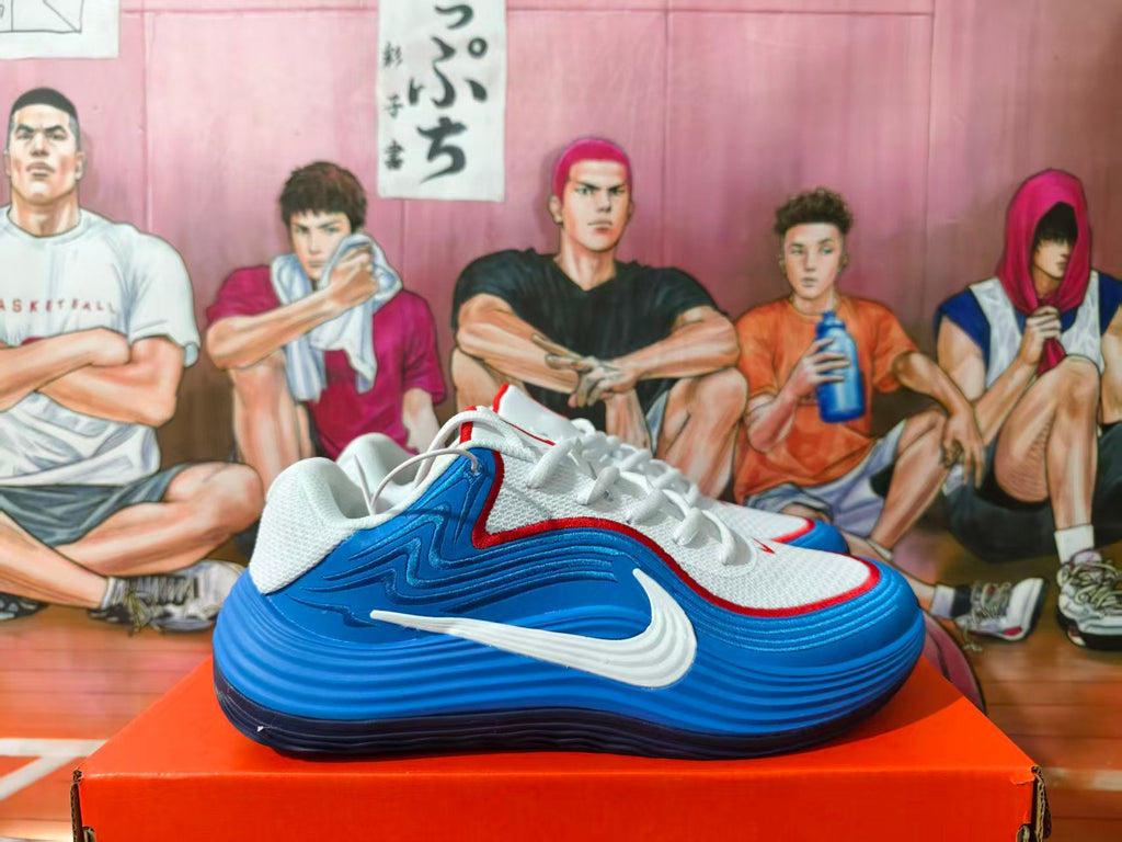 Nike Basketball Shoes in White, Blue and Red