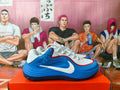 Nike Basketball Shoes in White, Blue and Red