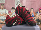 Nike Red and Black Textured Sneakers