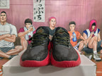 Curry Basketball Sneakers Black Red Snake Year Design
