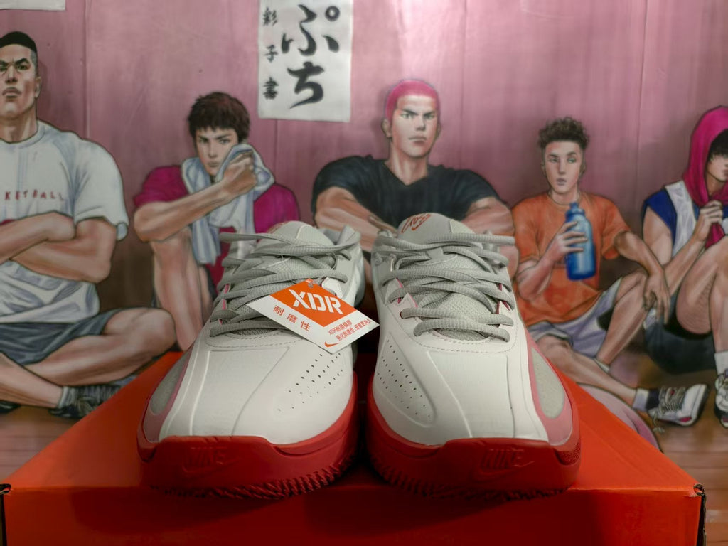 Nike Basketball Sneakers Beige and Red