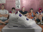 Jordan 4 White Purple Sneakers