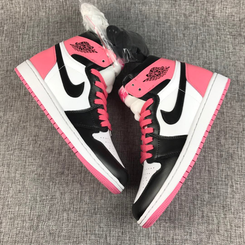 Jordan Air Jordan 1 High Dirty Pink Black Toe Sneakers