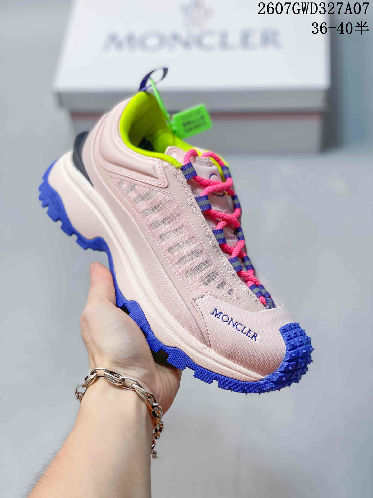 Moncler Grenoble Trailgrip Lite2 Sneakers Pink Blue 2607GWD327A07