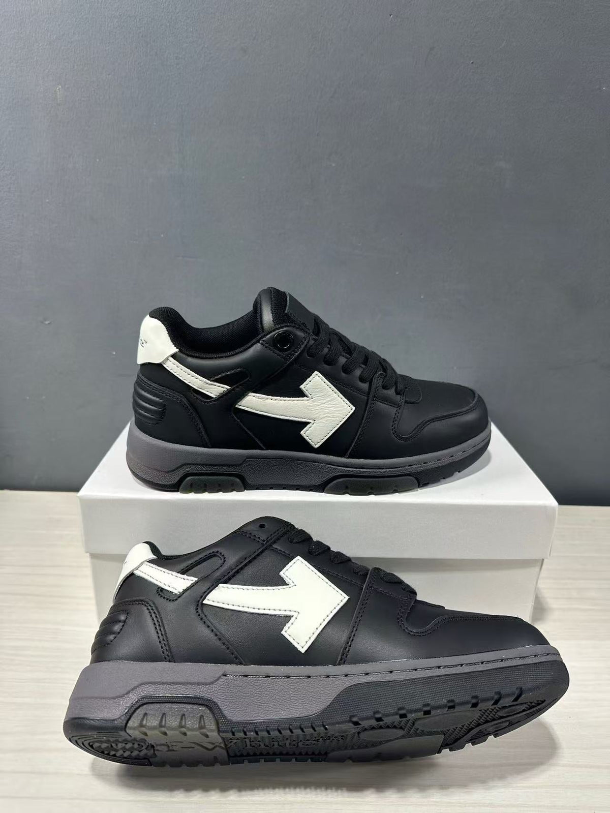 Off-White Out Of Office Low-Top Sneakers Black White