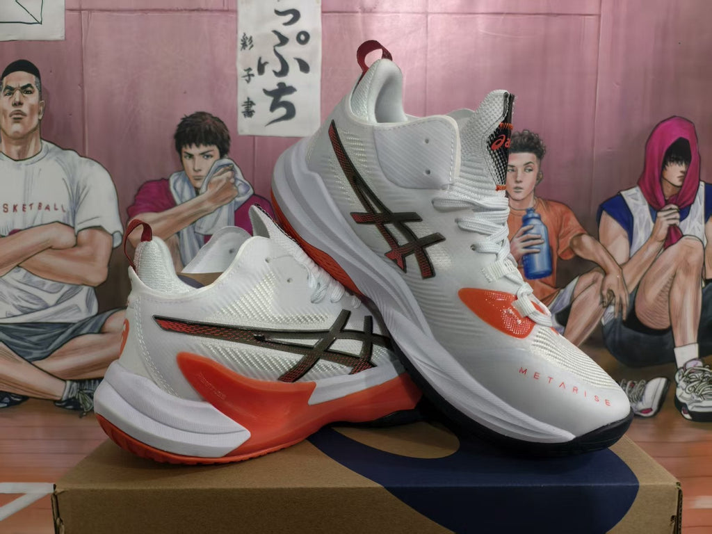 ASICS METARISE White Orange Sneakers