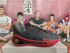 Year of the Snake Black and Red Basketball Sneakers