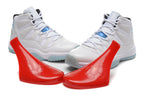 Jordan Air Jordan 11 Retro High-Top Sneakers White and Blue