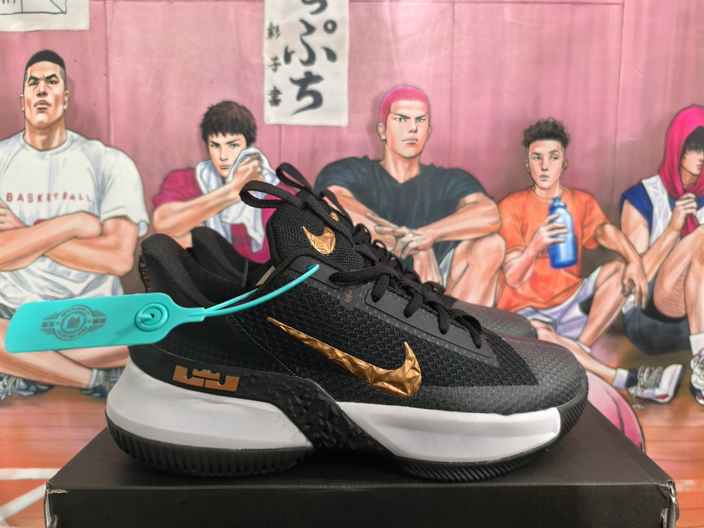 Nike LeBron Basketball Sneakers Black Gold