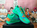 Nike Basketball Shoes in Teal, Blue and Orange Splatter