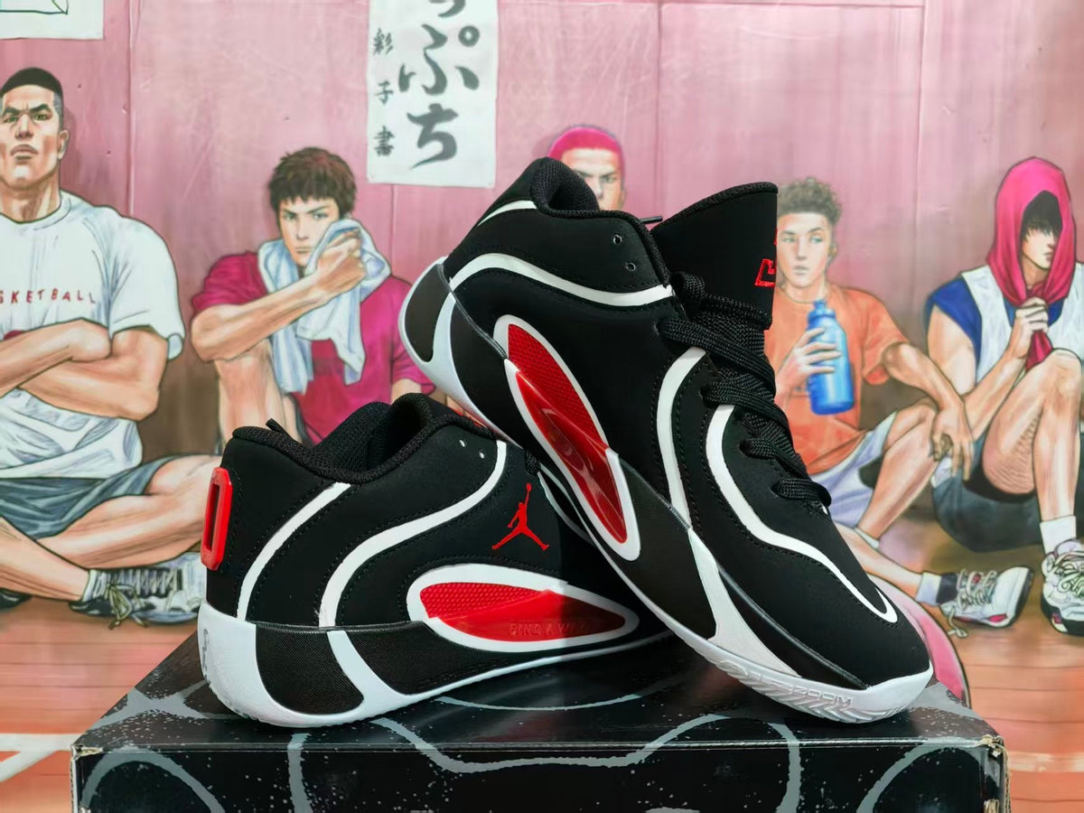 Jordan Luka 1 Basketball Shoes Black White Red