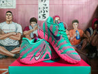 Nike Pink Green Basketball Sneakers EU 36–46