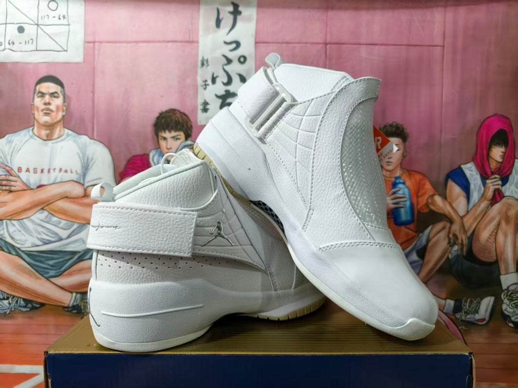 Jordan Jumpman Team 1 White High-Top Basketball Shoes