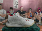 Nike Zoom White Black Mismatched Basketball Sneakers