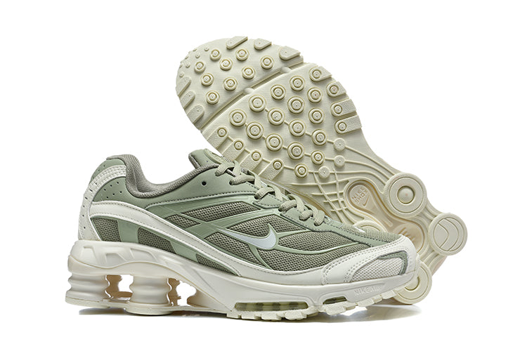 Nike Shox Ride 2 Sneakers in Sage Green and White