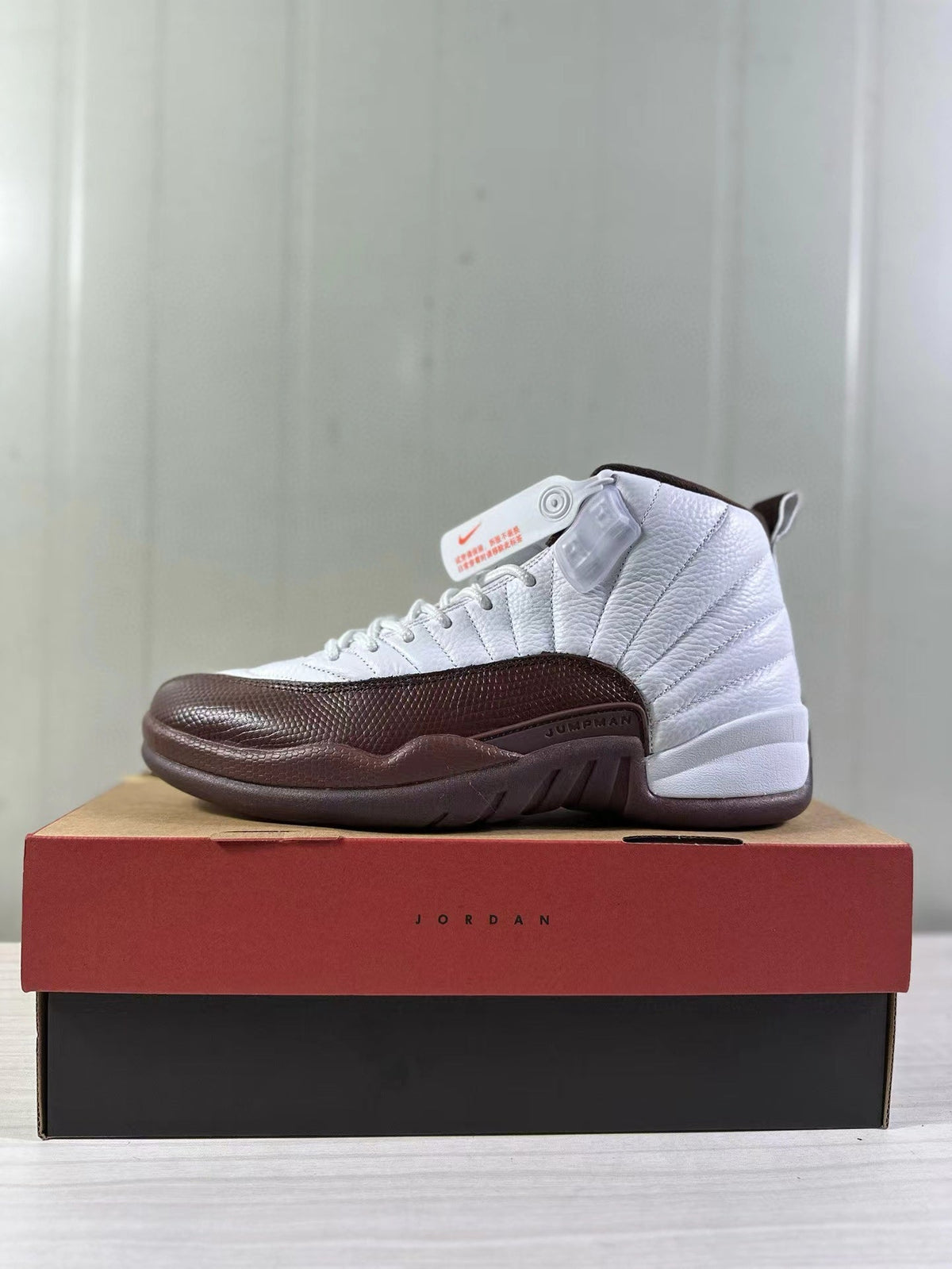 Jordan Air Jordan 12 Retro White Brown Sneakers FZ5026-100