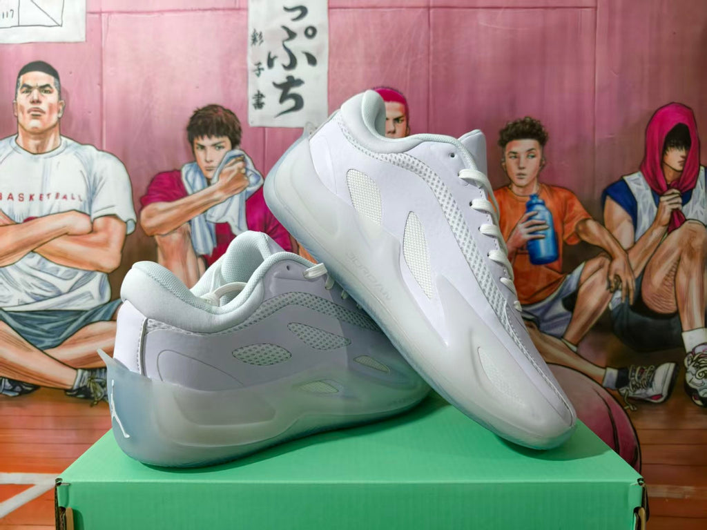 Jordan White Basketball Sneakers