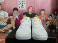 Nike White Purple Yellow Basketball Sneakers