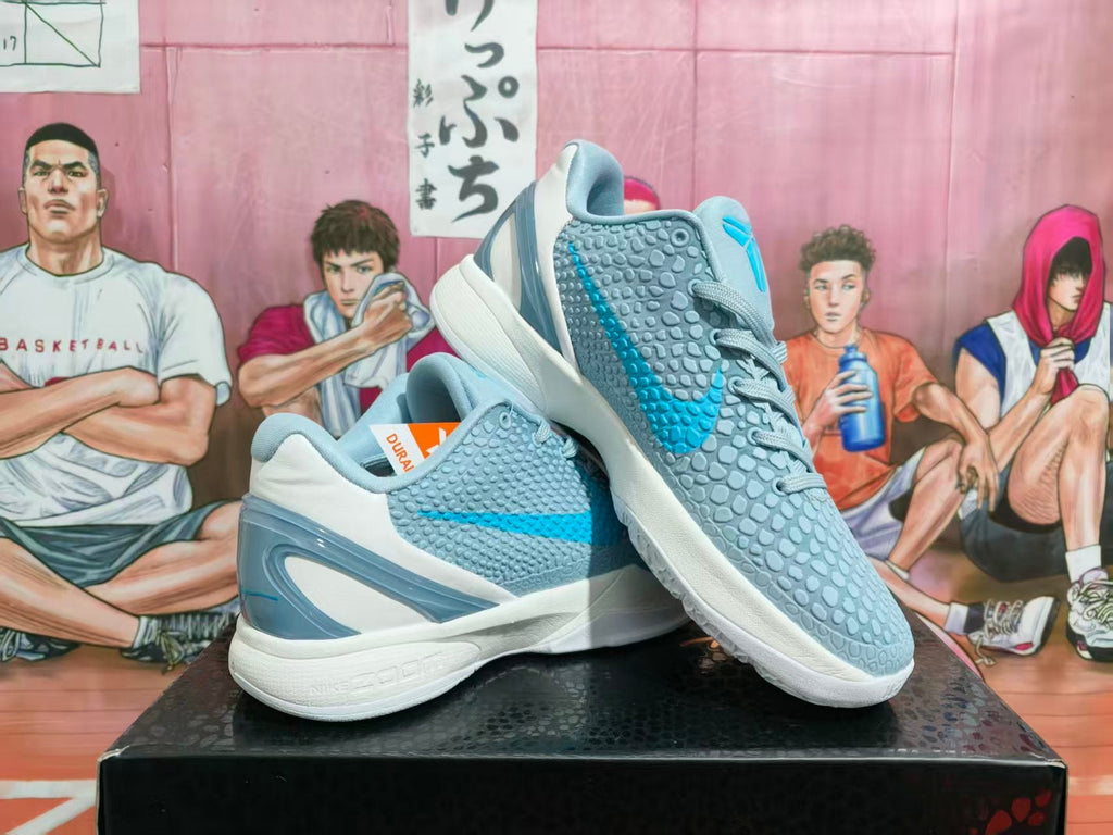 Nike Clark Basketball Sneakers Blue and White