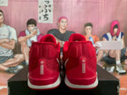 Nike Red and White Basketball Sneakers