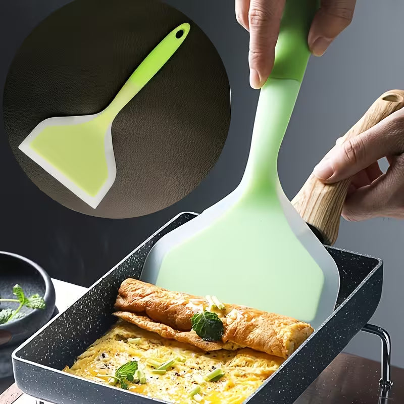 Silicone Cooking Utensils Set – Non-Stick Heat Resistant Kitchen Cookware for Cooking, Stir-Frying & Frying – Perfect for Pancakes, Steaks & BBQ
