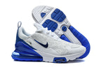 Nike Air Max 270 Premium White and Blue Sneakers