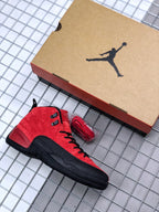 Jordan Air Jordan 12 Reverse Flu Game Red Black Sneakers CT8013-602