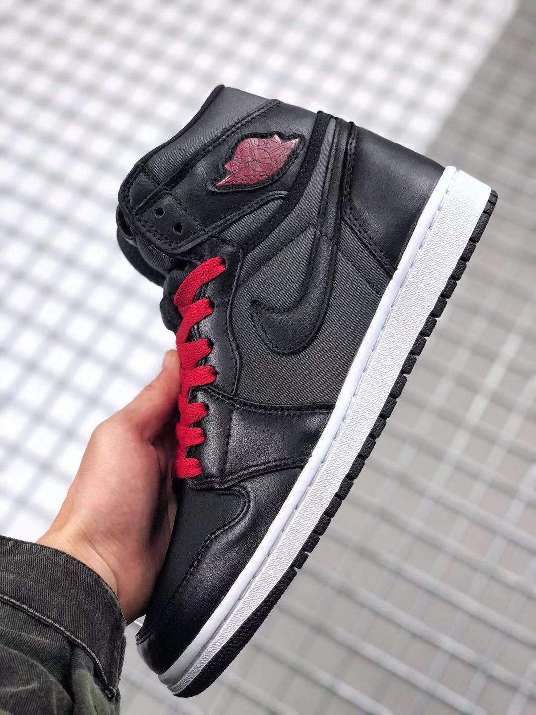 Jordan Air Jordan 1 High OG Black Satin Black/Red Sneakers