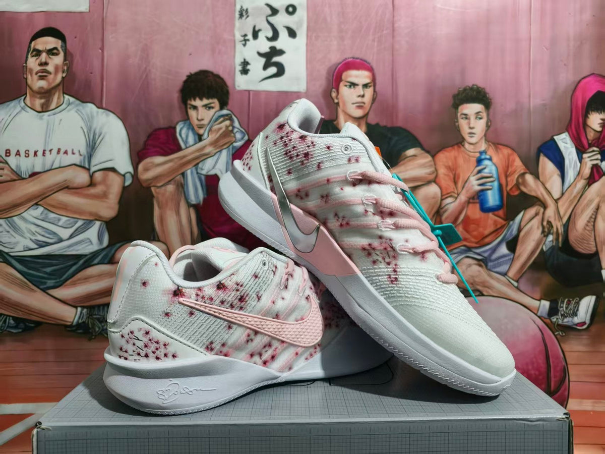 Nike Basketball Shoes White and Pink