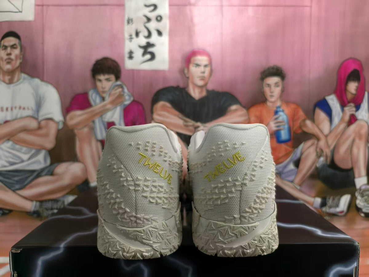 Nike White Basketball Sneakers with Black Swoosh