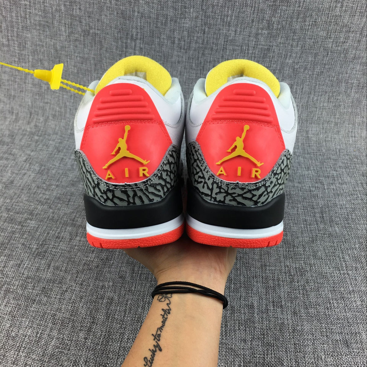 Jordan 3 White Red Yellow Black Sneakers