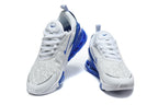 Nike Air Max 270 Premium White and Blue Sneakers