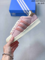 adidas Superstar Pink Leather Sneakers 2607TGD735A15