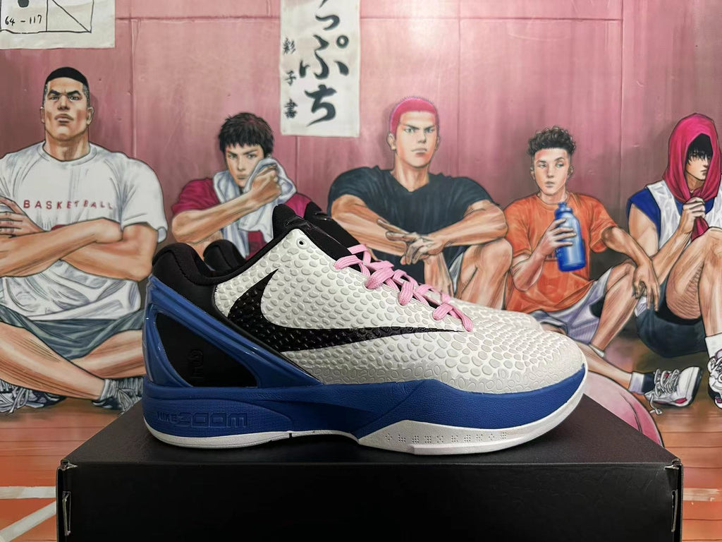 Nike Kobe 6 Protro Basketball Shoes White Blue Pink