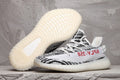 Yeezy 350 V2 Black White Pattern Sneakers