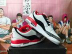 Jordan Air Jordan 3 Low White Black Red Sneakers