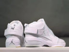Jordan 19 White High-Top Basketball Sneakers