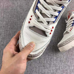 Jordan Air Jordan 3 Independence Day Sneakers White Red Blue